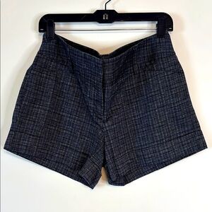 Express Design Studio Black and White Checked Tailored Shorts
